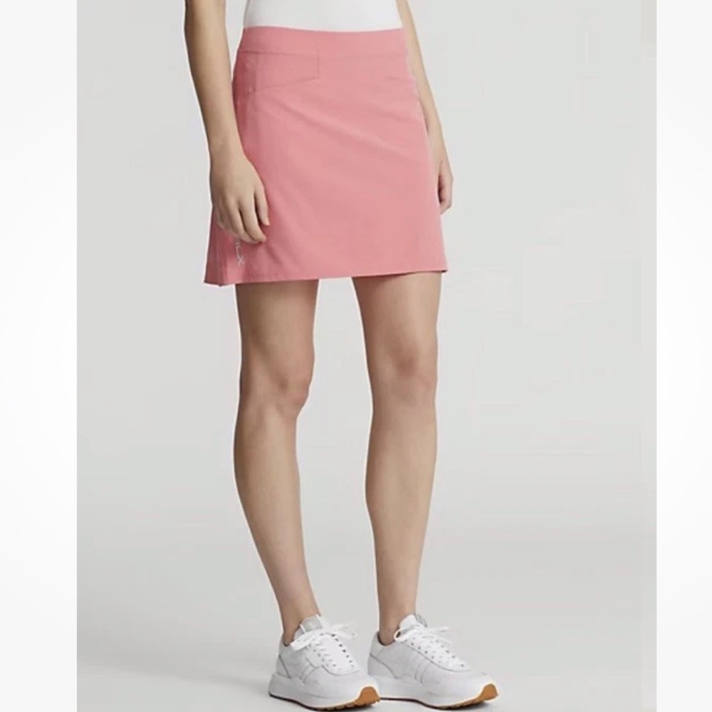NWT Ralph Lauren RLX Sz S Back Pleated Stretch Skort Tennis Pickleball Pink